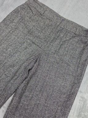 Anne Klein Womens Black White Herringbone Dress Pants Size 14